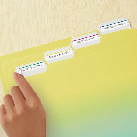 Avery® Removable File Folder Labels: Assorted Colors 252 Labels/Pack - Filing Labels