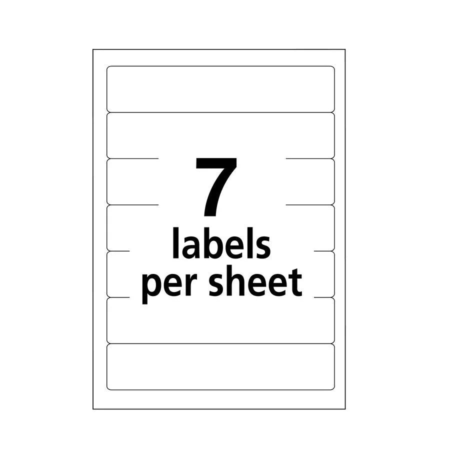 Avery® Removable File Folder Labels: White Paper 252 Labels/Pack - Filing Labels