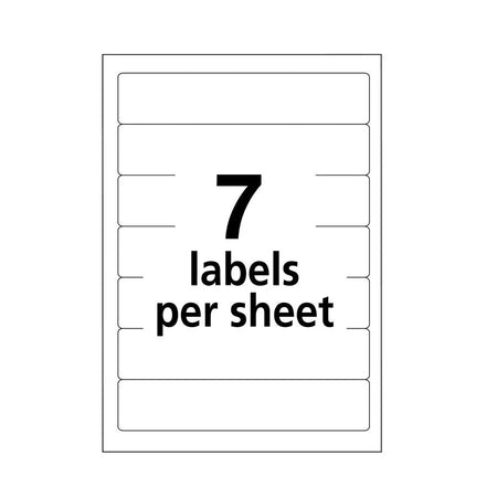 Avery® Removable File Folder Labels: White Paper 252 Labels/Pack - Filing Labels