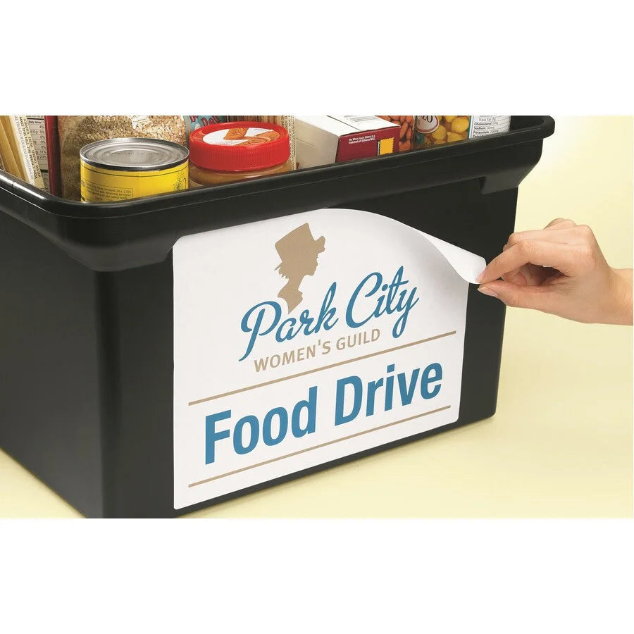 Avery® Removable I.D. Labels: White Paper Laser/Inkjet 150 Labels/Pack - Multipurpose & ID Labels