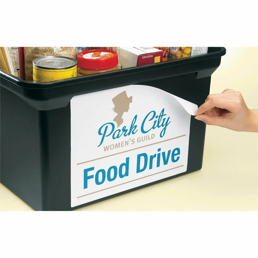 Avery® Removable ID Labels: Stick & Stay Inkjet/Laser White 25 Sheets - Multipurpose Labels