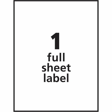 Avery® Removable ID Labels: Stick & Stay Inkjet/Laser White 25 Sheets - Multipurpose Labels