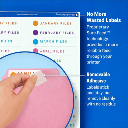 Avery® Removable Laser/Inkjet Filing Labels - Alternate-Image2