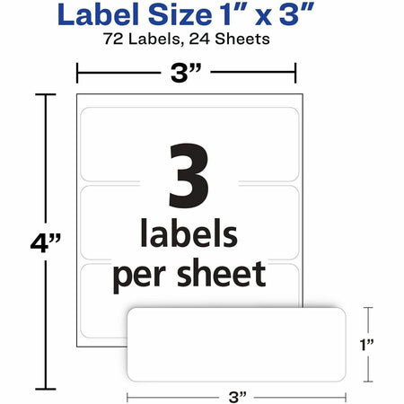 Avery® Removable Multi-Use ID Labels on Small Sheets - Handwrite Only - Alternate-Image3