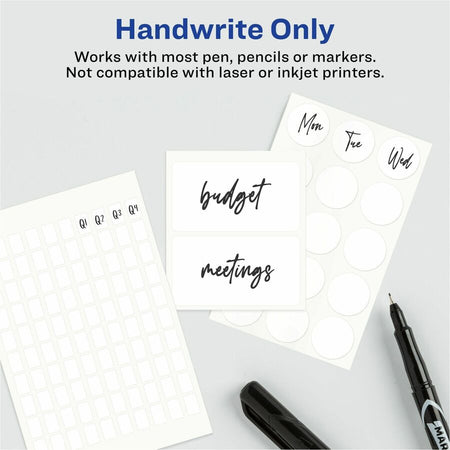 Avery® Removable Multi-Use ID Labels on Small Sheets - Handwrite Only - Alternate-Image4