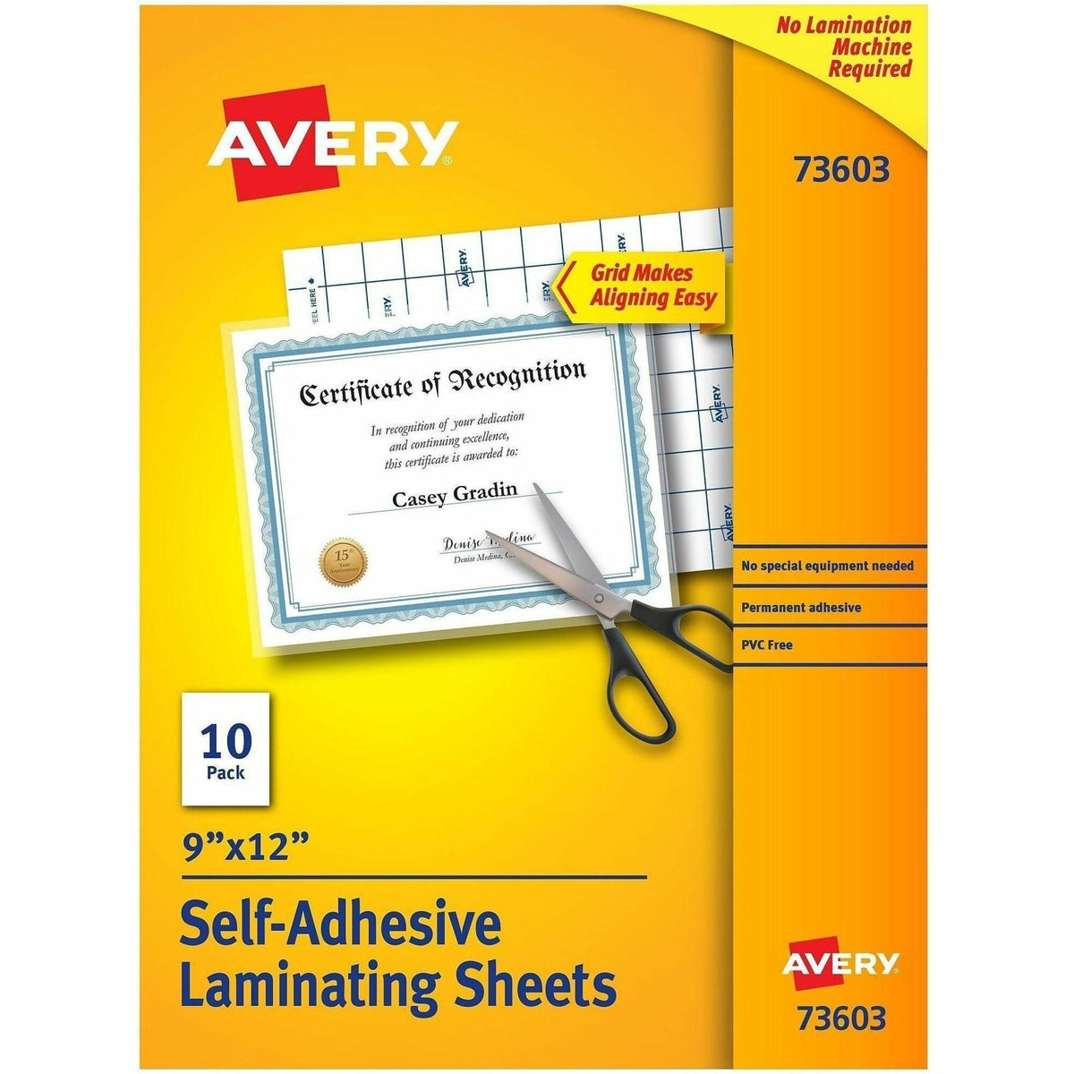 Avery® Self-Adhesive Laminating Sheets - 2000
