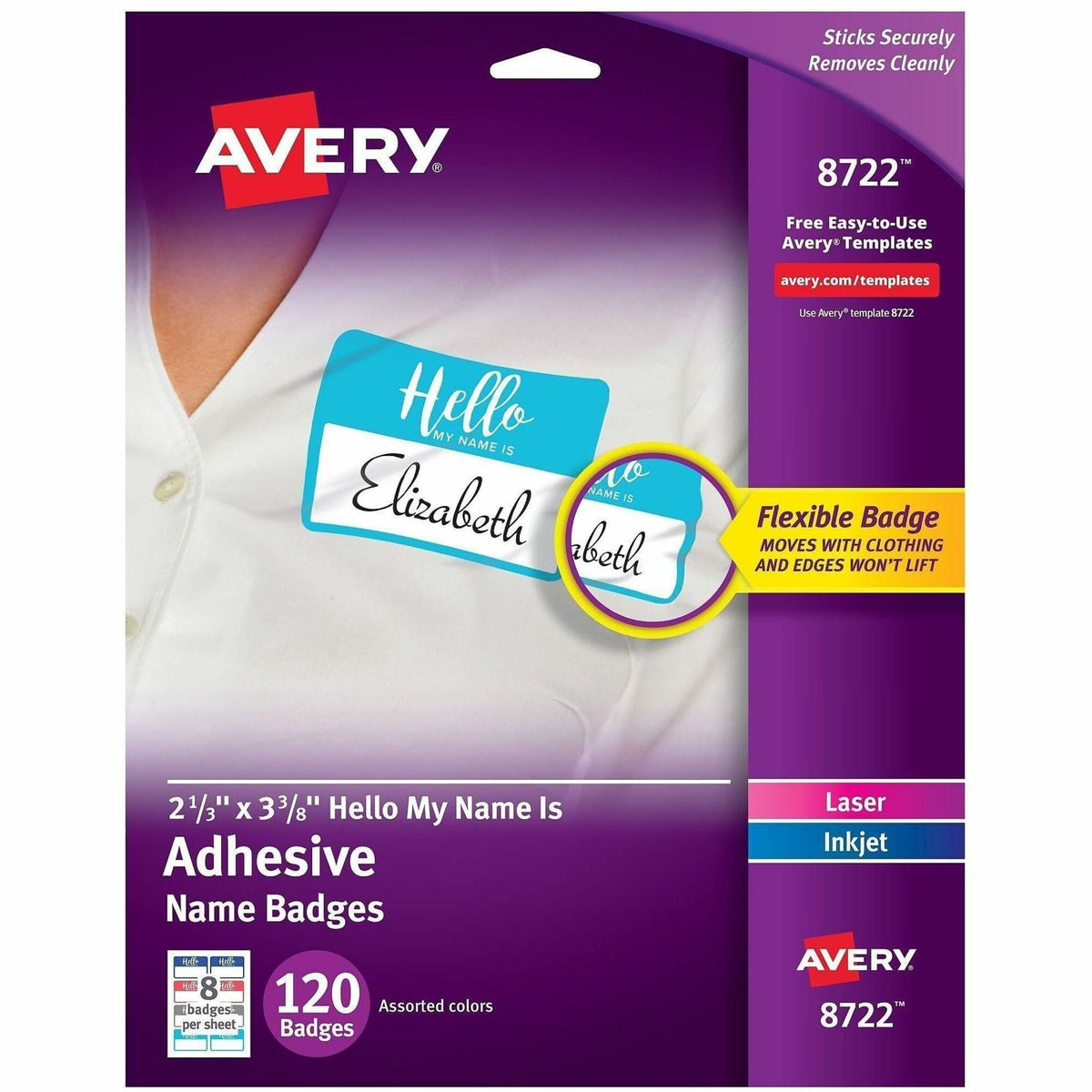 Avery® Self-Adhesive Name Tags - 2000