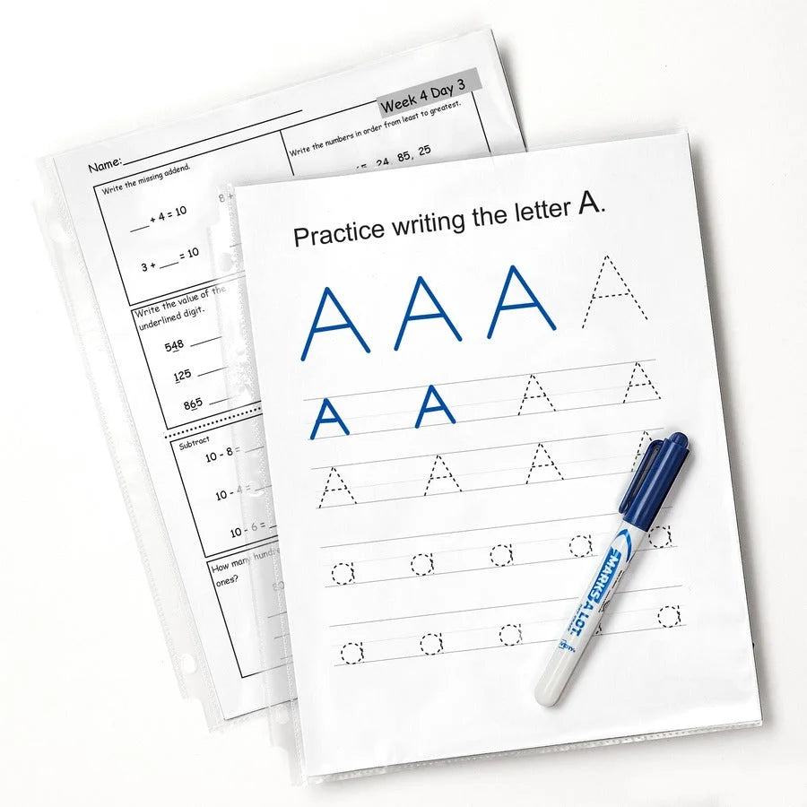 Avery® Sheet Protectors: Letter Size Top Loading 3-Hole Semi Clear - 10/Pack - Protectors