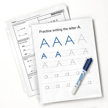Avery® Sheet Protectors: Letter Size Top Loading 3-Hole Semi Clear - 10/Pack - Protectors