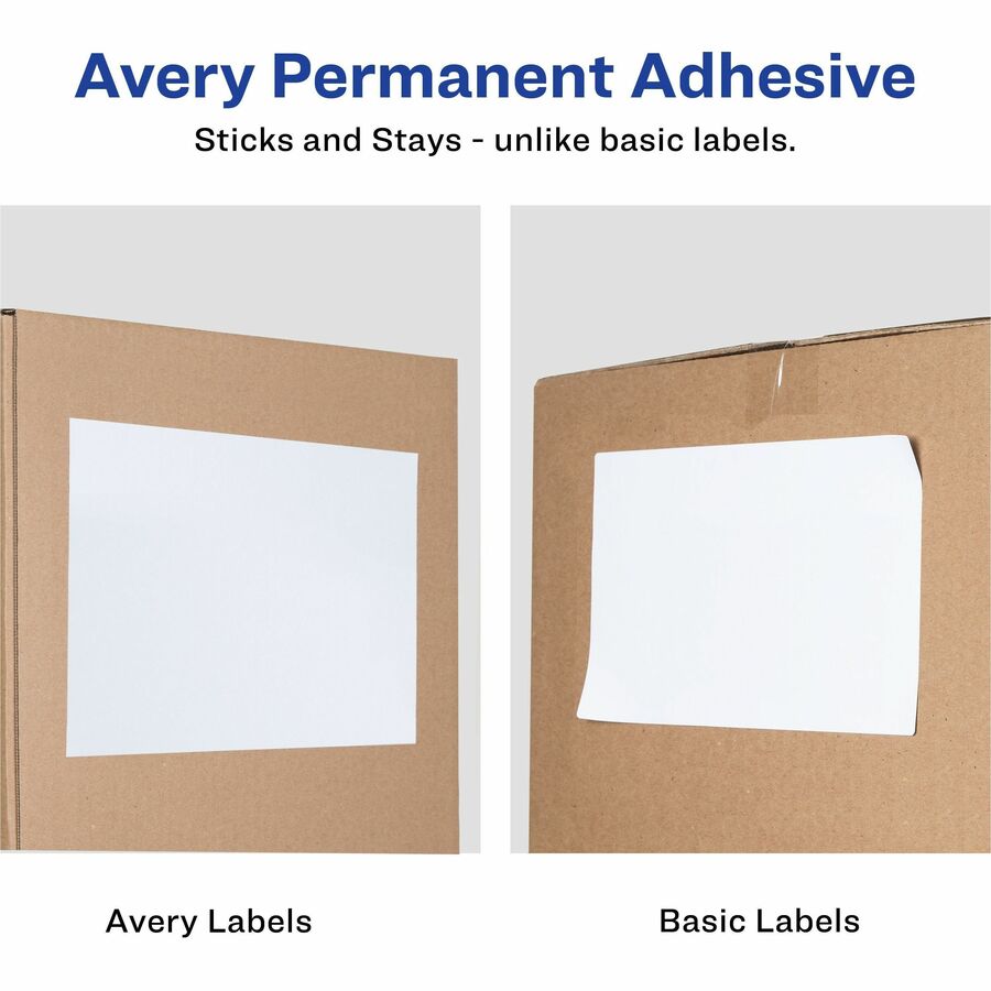 Avery® Shipping Address Labels, Full Sheet Labels, Permanent, 500 Labels (91200) - Alternate-Image2