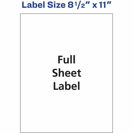 Avery® Shipping Address Labels, Full Sheet Labels, Permanent, 500 Labels (91200) - Alternate-Image3