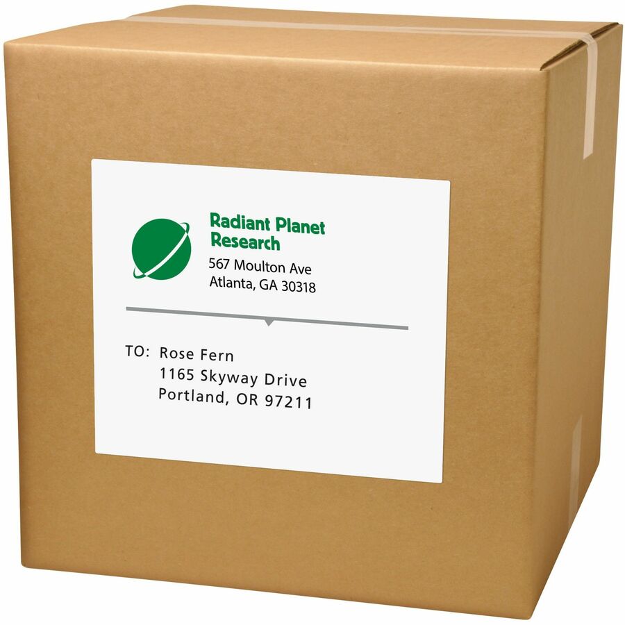 Avery® Shipping Address Labels, Full Sheet Labels, Permanent, 500 Labels (91200) - Alternate-Image1