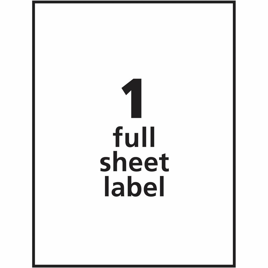 Avery® Shipping Address Labels, Full Sheet Labels, Permanent, 500 Labels (91201) - Alternate-Image3