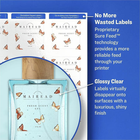 Avery® Shipping Labels, Glossy Clear, 2" x 4" , 100 Labels (6522) - Alternate-Image7