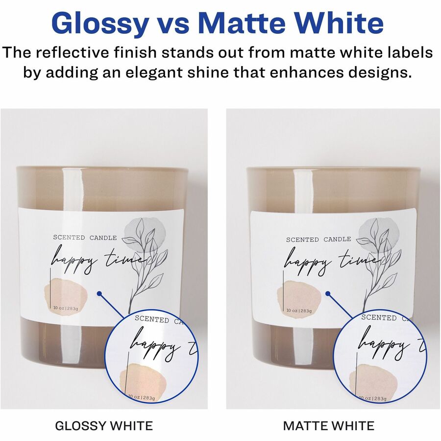 Avery® Shipping Labels, Glossy White, 2" x 4" , 100 Total (6527) - Alternate-Image2