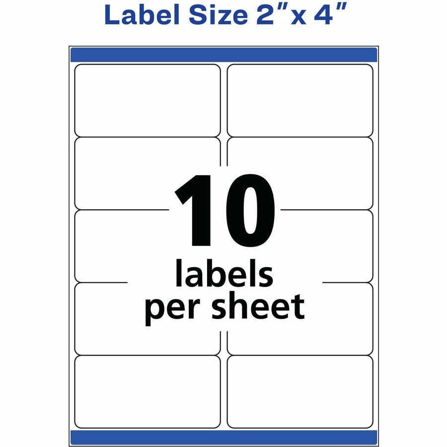 Avery® Shipping Labels, Sure Feed®, 2" x 4" , 500 Labels (8363) - Alternate-Image4