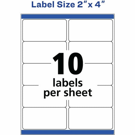 Avery® Shipping Labels, Sure Feed®, 2" x 4" , 500 Labels (8363) - Alternate-Image4