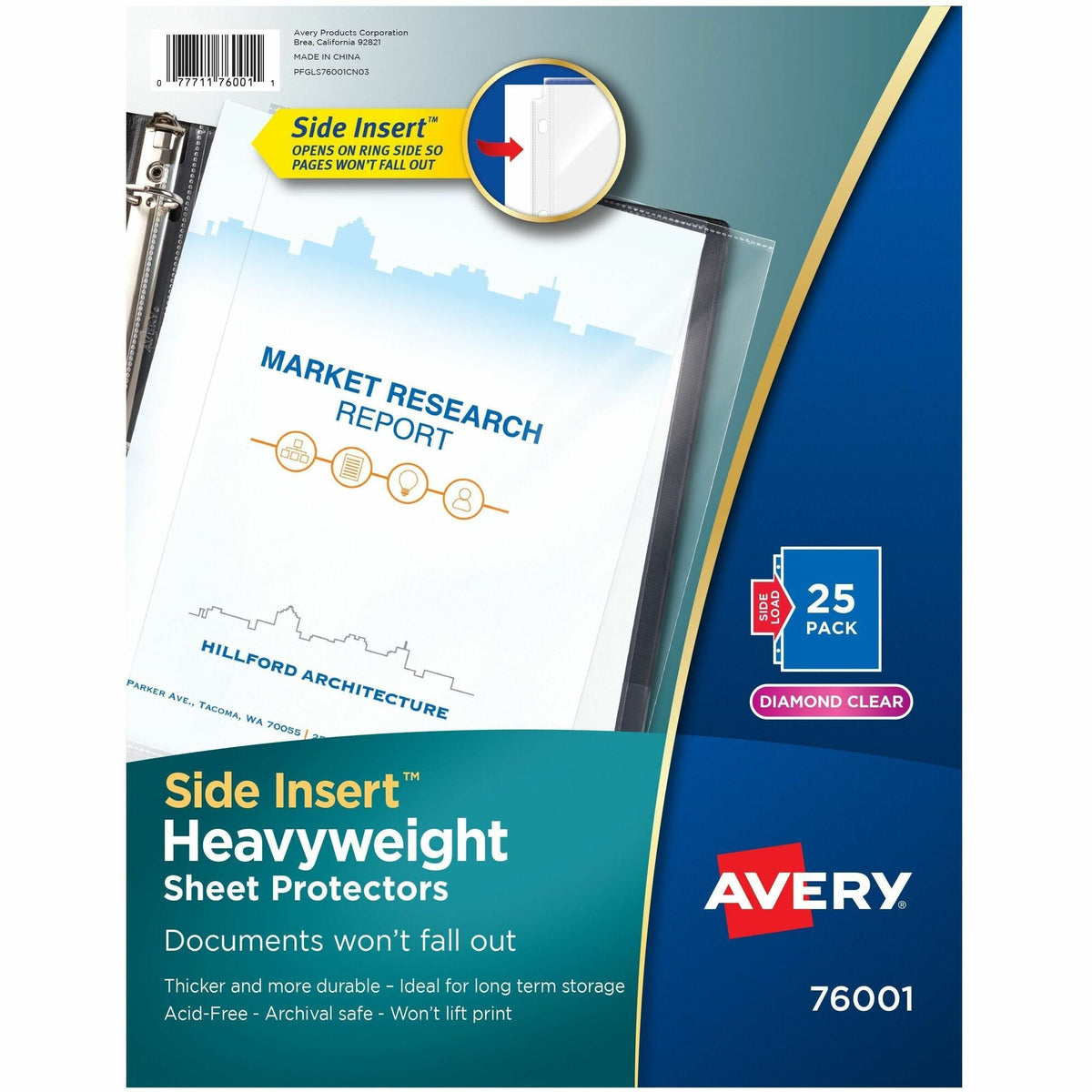 Avery&reg; Side Insert Sheet Protectors - 2000
