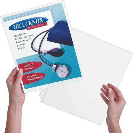 Avery® Side Insert Sheet Protectors: Letter Size 3-Hole Clear Polypropylene - 25/Pack - Protectors