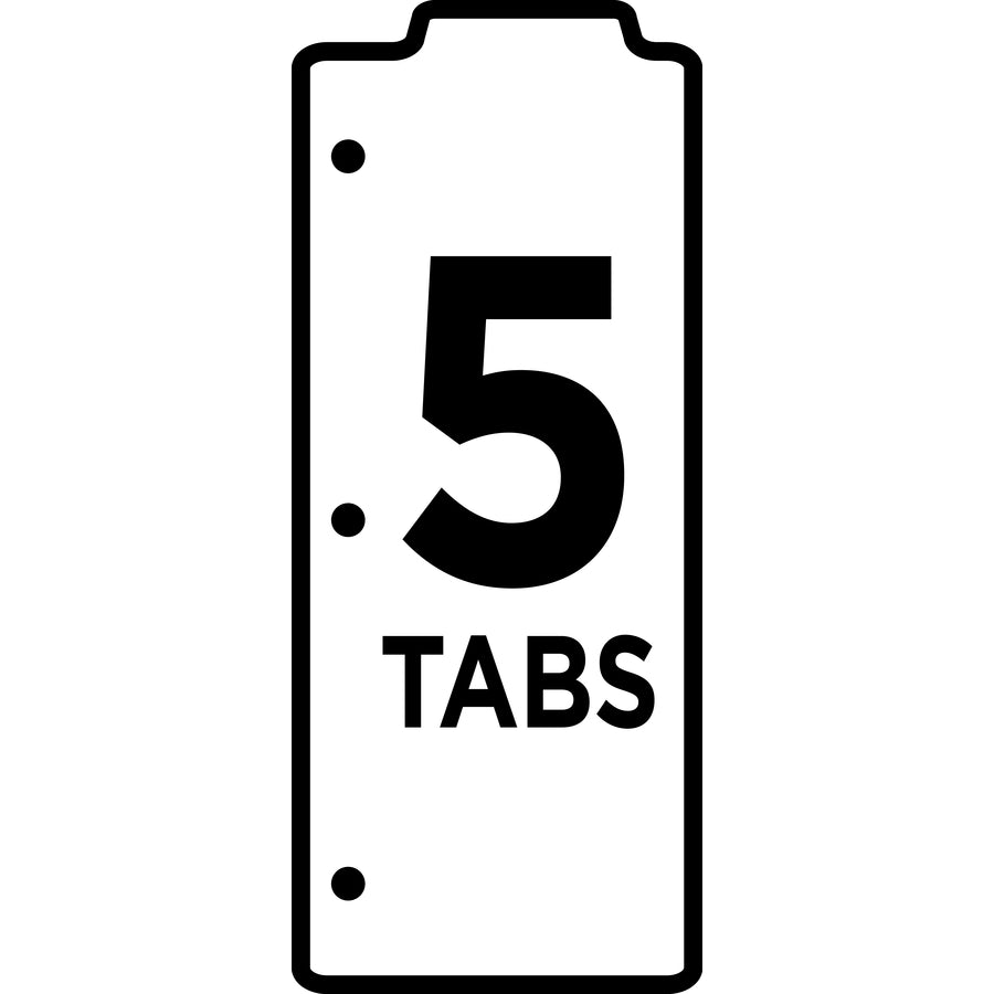 Avery® Snap-In Plastic Bookmark Dividers, 5 Tabs, 1 Set, Multicolor (24908) - Alternate-Image17