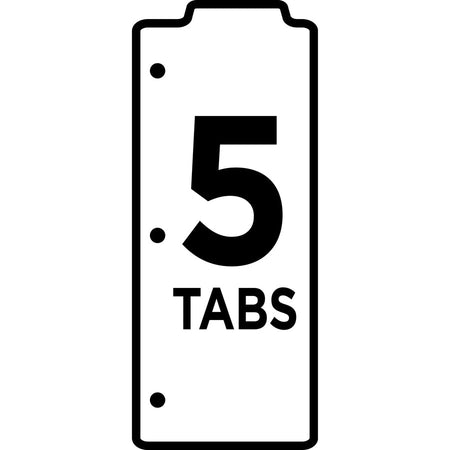 Avery® Snap-In Plastic Bookmark Dividers, 5 Tabs, 1 Set, Multicolor (24908) - Alternate-Image8
