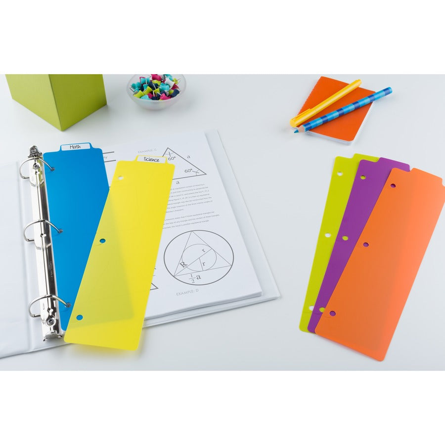 Avery® Snap-In Plastic Bookmark Dividers, 5 Tabs, 1 Set, Multicolor (24908) - Alternate-Image6