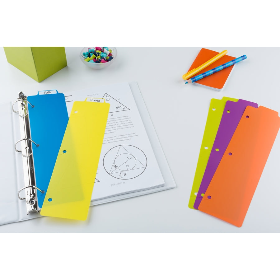 Avery® Snap-In Plastic Bookmark Dividers, 5 Tabs, 1 Set, Multicolor (24908) - Alternate-Image15