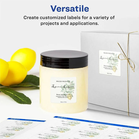 Avery® Square Labels: Print-to-the-Edge Easy Peel Matte White - 600 Labels - Multipurpose & ID