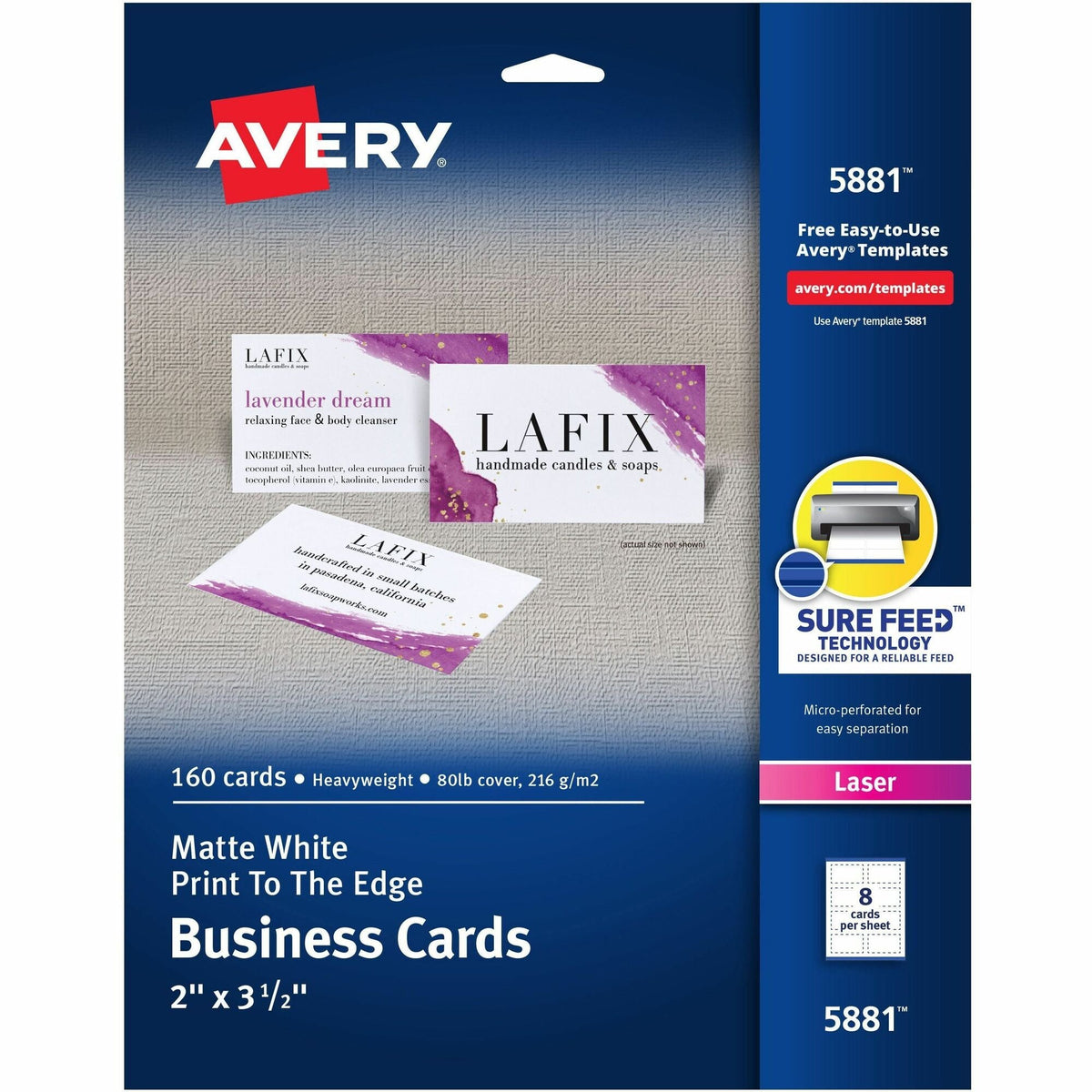 Avery® Sure Feed Business Cards - 2000