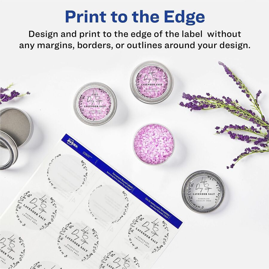 Avery&reg; Printable Round Labels, 3/4" , Glossy Clear, 400 Labels (4222) - Alternate-Image7