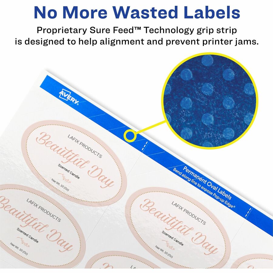 Avery&reg; Sure Feed Printable Glossy White Labels - Alternate-Image2