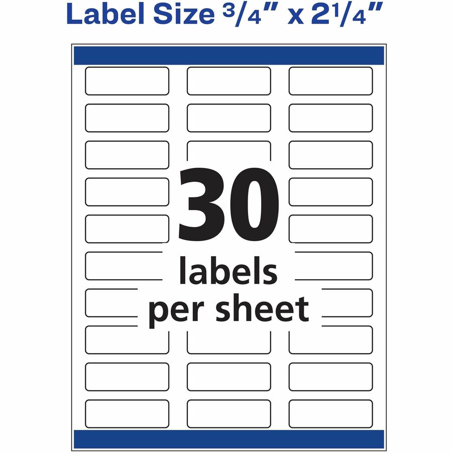 Avery® Sure Feed® White Return Address Labels - Alternate-Image3