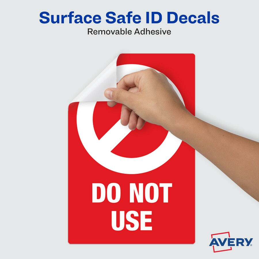 Avery® Surface Safe DO NOT USE Table & Chair Decals - Alternate-Image4