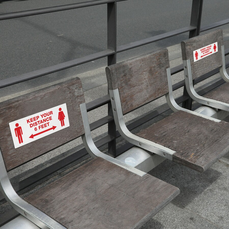 Avery® Surface Safe KEEP YOUR DISTANCE Decals - Alternate-Image2
