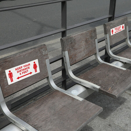 Avery® Surface Safe KEEP YOUR DISTANCE Decals - Alternate-Image2