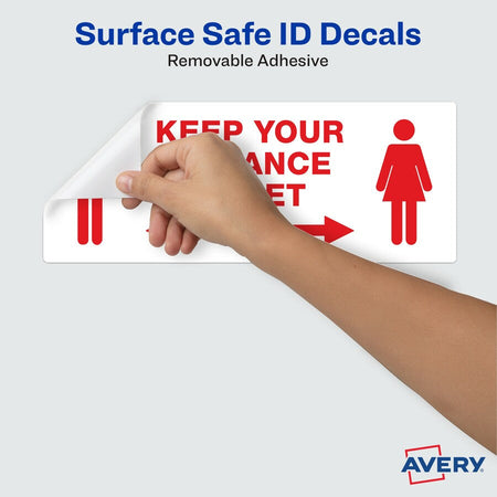 Avery® Surface Safe KEEP YOUR DISTANCE Decals - Alternate-Image4