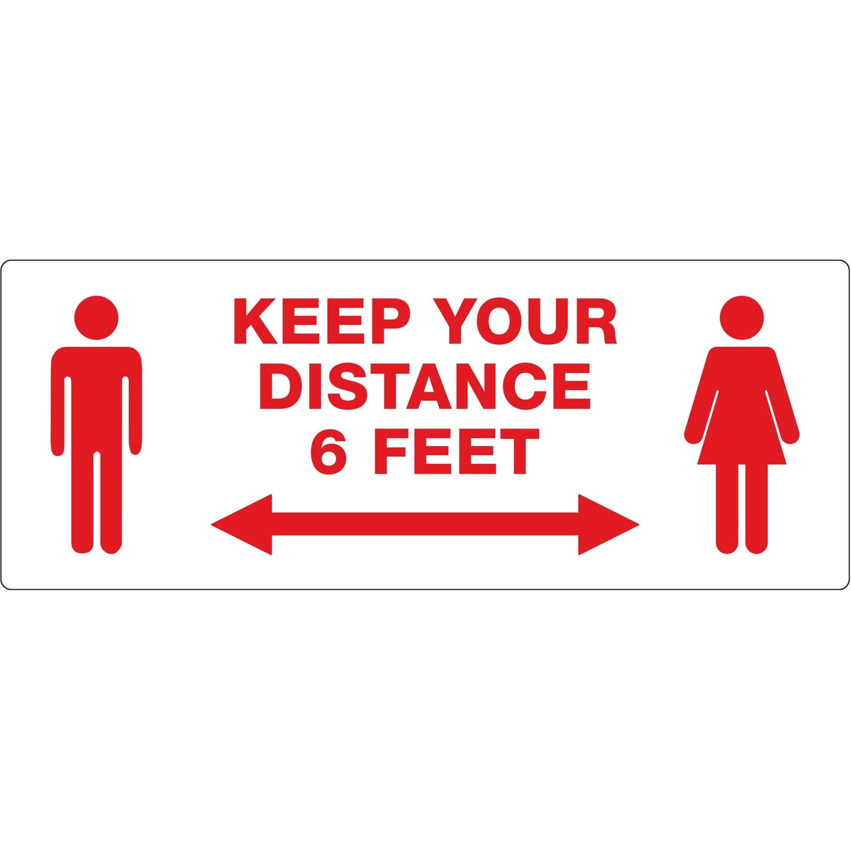 Avery® Surface Safe KEEP YOUR DISTANCE Decals - 2000