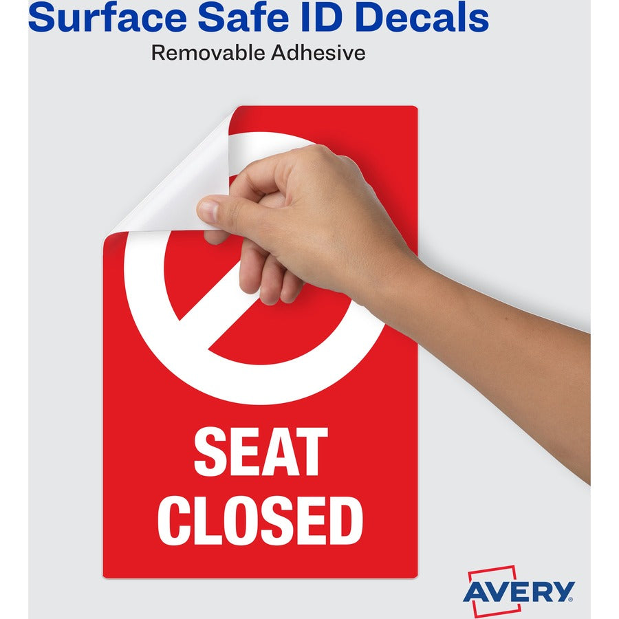 Avery® Surface Safe SEAT CLOSED Chair Decals - Alternate-Image1
