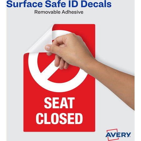 Avery® Surface Safe SEAT CLOSED Chair Decals - Alternate-Image1