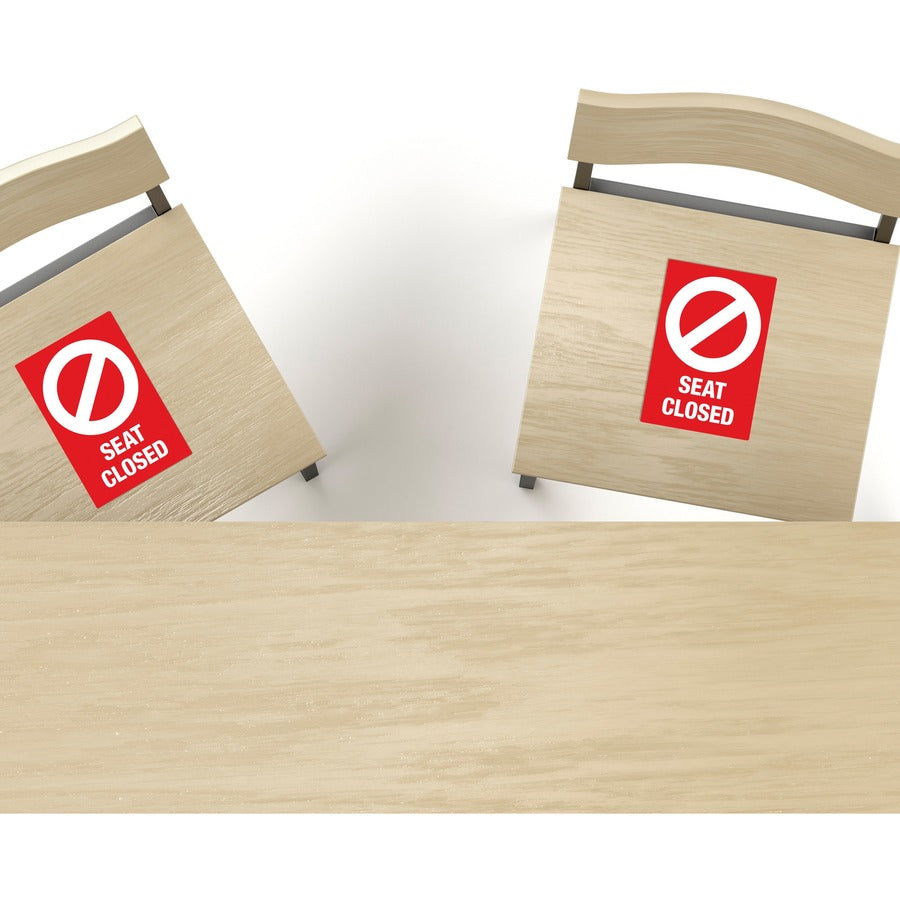 Avery® Surface Safe SEAT CLOSED Chair Decals - Top