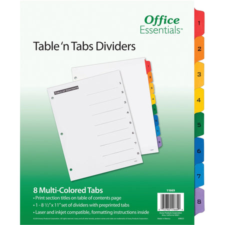 Avery&reg; Table 'N Tabs Numeric Dividers - 2000