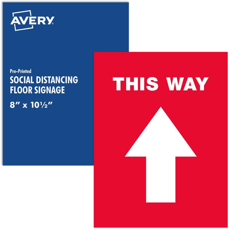 Avery&reg; THIS WAY Social Distancing Floor Decals - Alternate-Image6