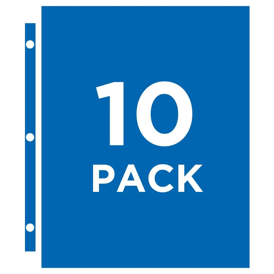 Avery® Trading Card Pages: 90-Card Capacity 3-Ring Binder Clear - 10/Pack - Refill Pages