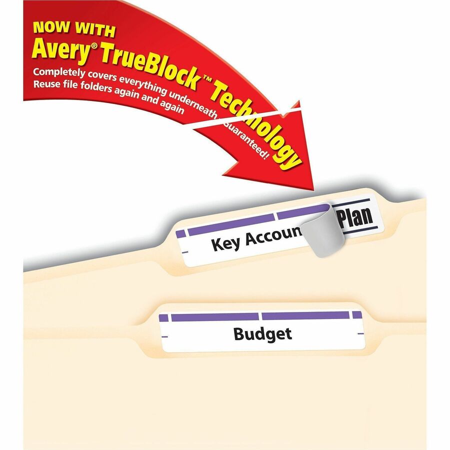Avery® TrueBlock File Folder Labels - Top