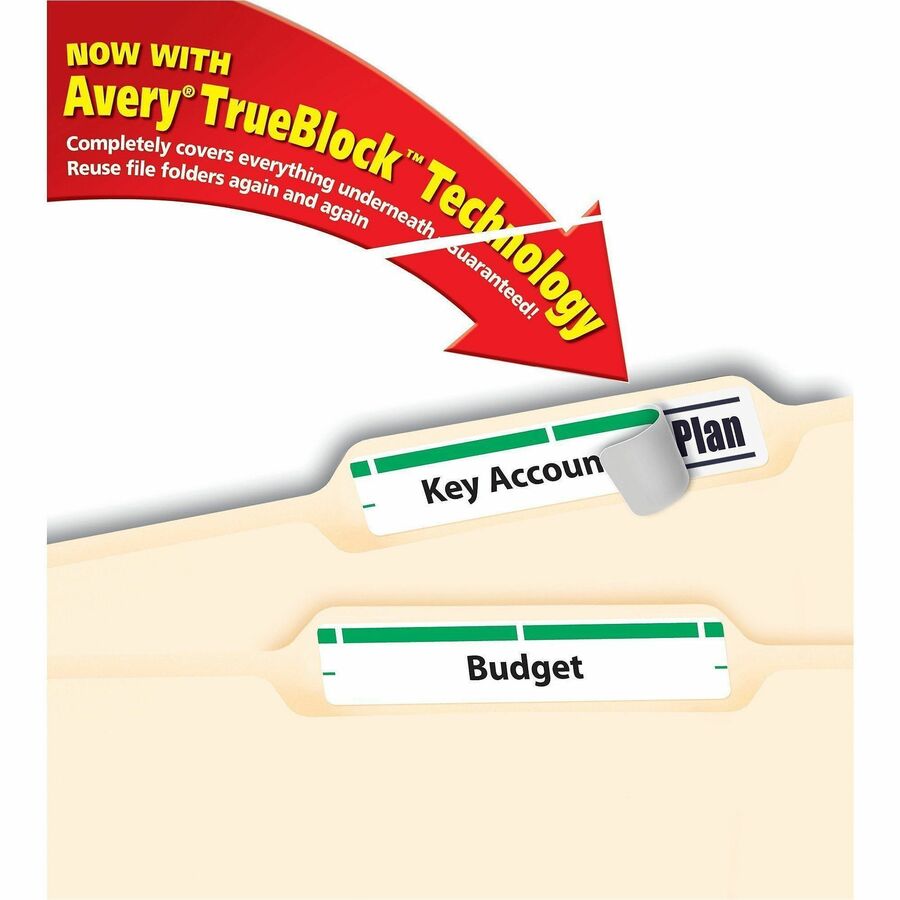 Avery® TrueBlock File Folder Labels - Top
