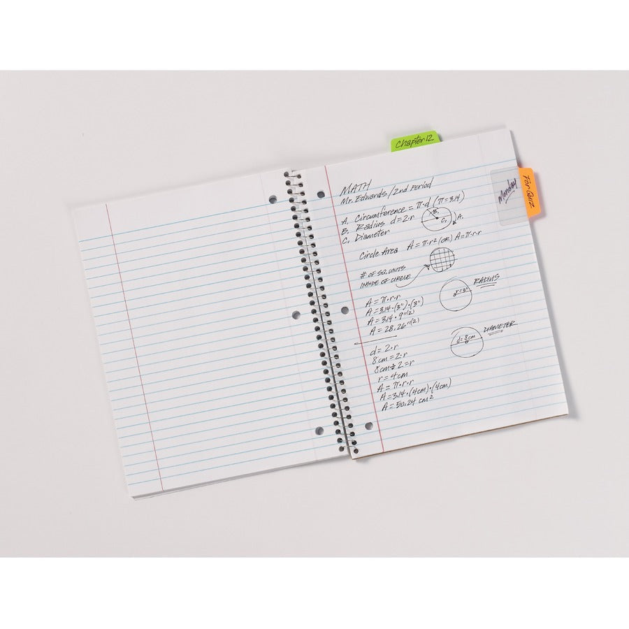 Avery® 2’’ Multi-use Ultra Tabs - 48 Tab(s) - 1.50’’ Tab Height x Width - Clear Film Neon Pink Paper Green - Index