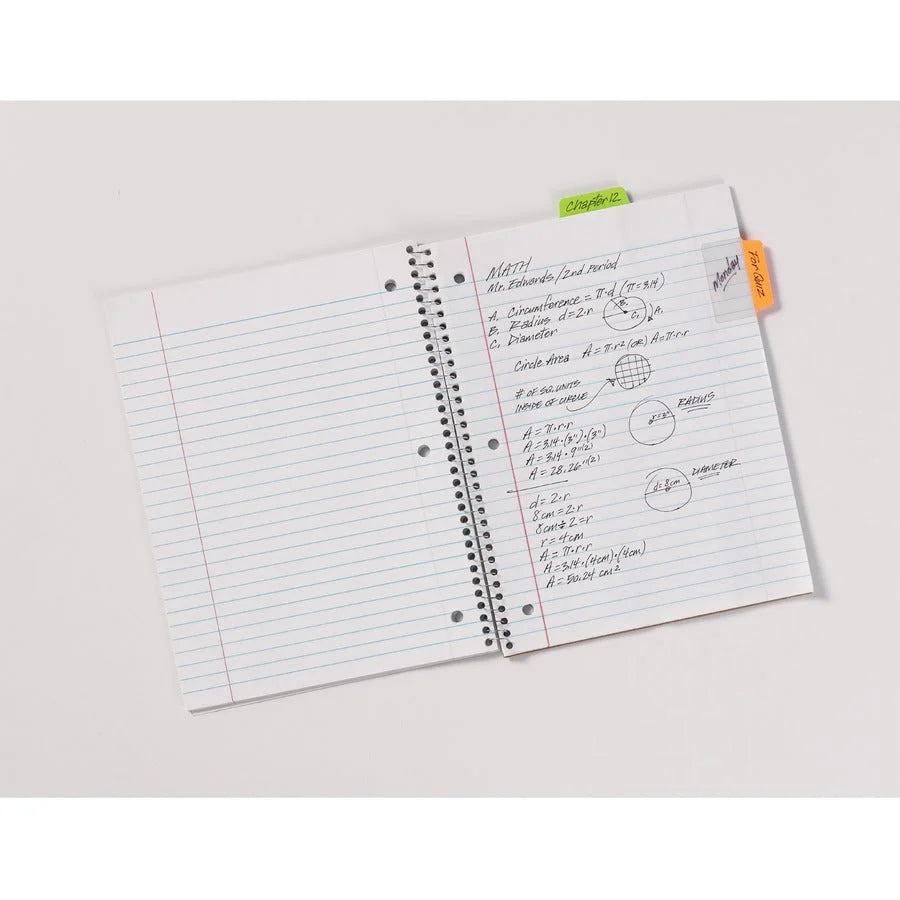 Avery® Ultra Tabs: 2’’ Multi-use Tabs - Clear Film Neon Colors - 48 Pack - Index Accessories & Page Markers