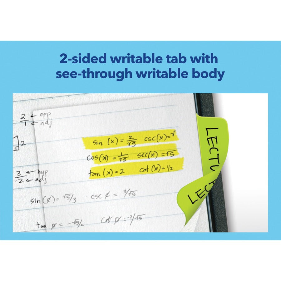Avery® 2’’ Multi-use Ultra Tabs - 48 Tab(s) - 1.50’’ Tab Height x Width - Clear Film Neon Pink Paper Green - Index