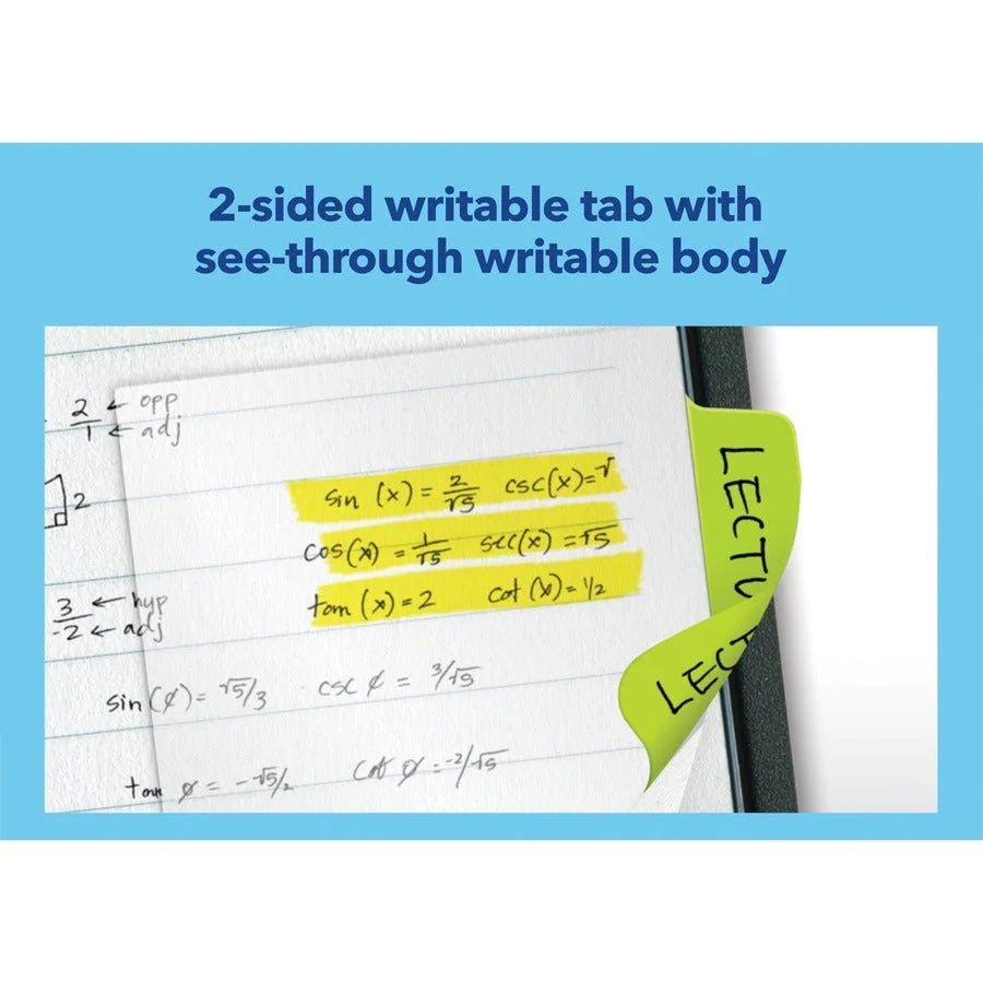 Avery® Ultra Tabs: 2’’ Multi-use Tabs - Clear Film Neon Colors - 48 Pack - Index Accessories & Page Markers