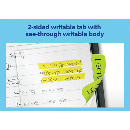 Avery® Ultra Tabs: 2’’ Multi-use Tabs - Clear Film Neon Colors - 48 Pack - Index Accessories & Page Markers